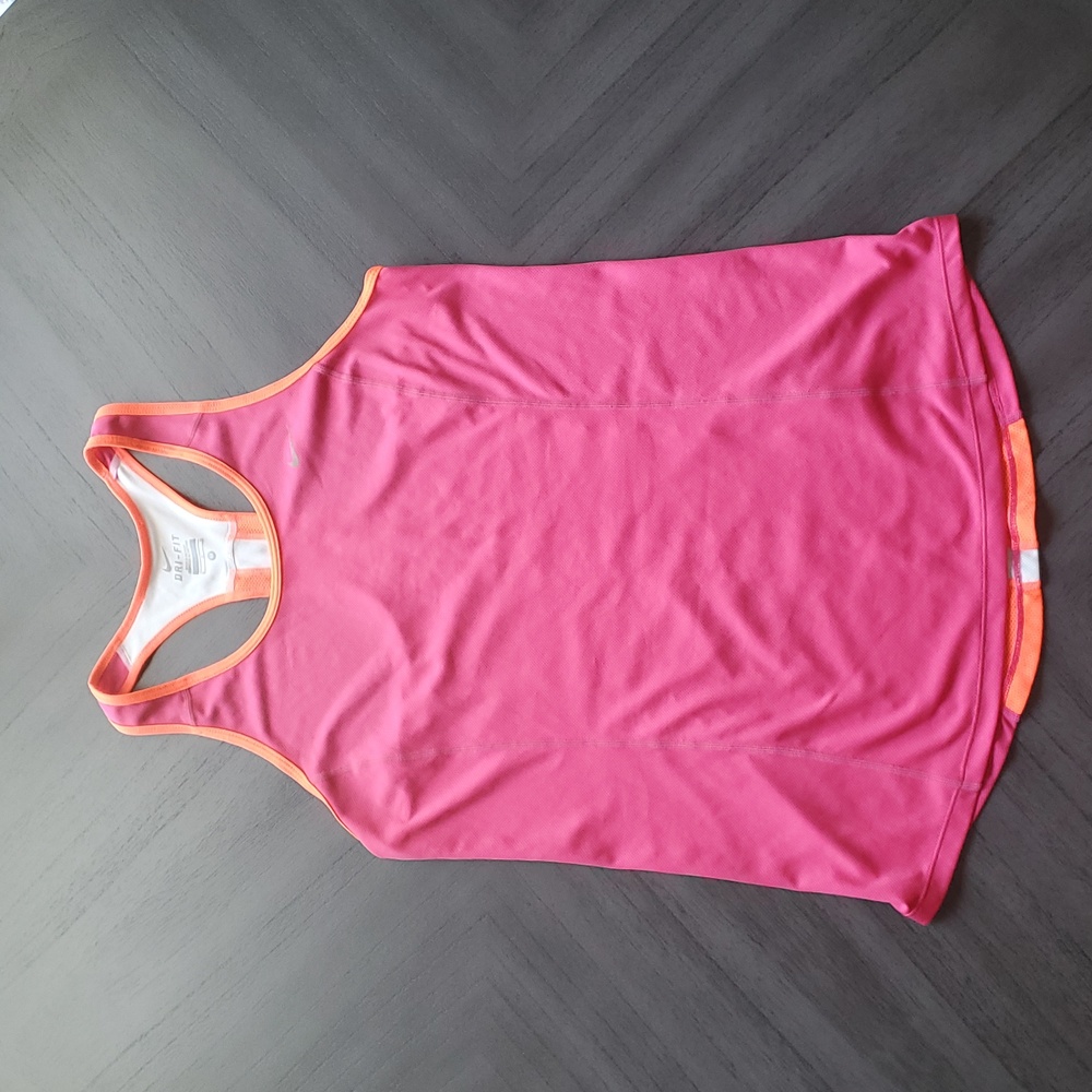 Nike Women's Pink and Orange Tank Top - Picture 10 of 15